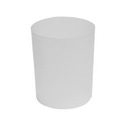 10 Liter Kaleidoscope White Polypropylene Wastebasket