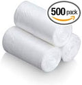 4 Gallon Durable Waste Bin Trash Bags 50 Bags Per Roll (500 Total) High Density Leak Proof Plastic 17in W x 18in H Garbage Bags