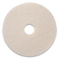 Americo White Super Polish Floor Pad 20 Diameter 3.25 Center Hole 5 Pads/Case Machine Floor Pads for Polishing Dry Floors Made of 100% Recycled Content USA Made
