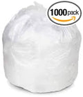 HCR33MC Clear Trash Can Liner Bags 24x33 Inch 8 Micron 20 Bags per Roll 50 Count Made In the USA from Capital Fresh