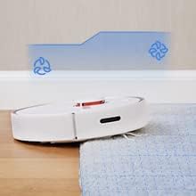 Roborock S6Pure Robot Vacuum Robotic Vacuum Cleaner and Mop with Adaptive Routing Multi-Floor Mapping Selective Room Cleaning Super Strong Suction Extra Long Battery Life Works with Alexa(White)