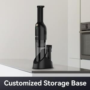 IKERY Black Cordless Handheld Vacuum – 2.86lb Portable Build 10000Pa Max Suction 30min Runtime