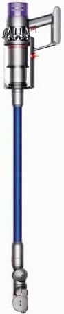 Dyson V10 Allergy Cordless Stick Vacuum Cleaner: 14 Cyclones Fade-Free Power Whole Machine Filtration Hygienic Bin Emptying Wall Mounted Up to 60 Min Runtime Blue + Sponge Cloth (Renewed)