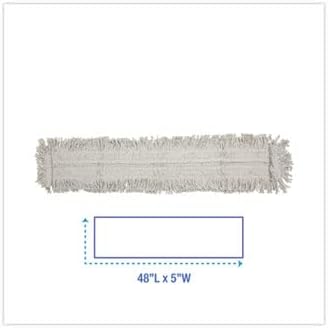 48 x 5 Dust Mop Head in White