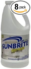 Champion Packaging &amp Distribution SB150002 64 oz Sunbrite Ammonia Lemon Cleaner 8 Bottle