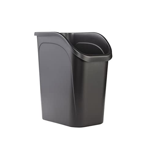 9.4 gal Under Counter Wastebasket Black