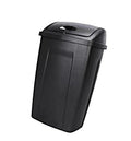 13 Gallon Trash Can Plastic Swing Top Kitchen Garbage Trash Can Black
