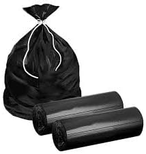 Frienemy Large Black Garbage Bags – 180 Count 24 x 32 Inches Pack of 12 Rolls – Durable &amp Leakproof Trash Bags for Dry &amp Wet Waste