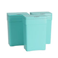 50 Liter/13.2 Gallon Trash Can for Kitchen Automatic Garbage Can Touch Free High-CapacityPlastic Smudge Resistant with Lid (3 Blue)