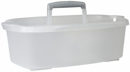 Casabella Plastic Multipurpose Cleaning Storage Caddy with Handle 1.5-Gallon Clear