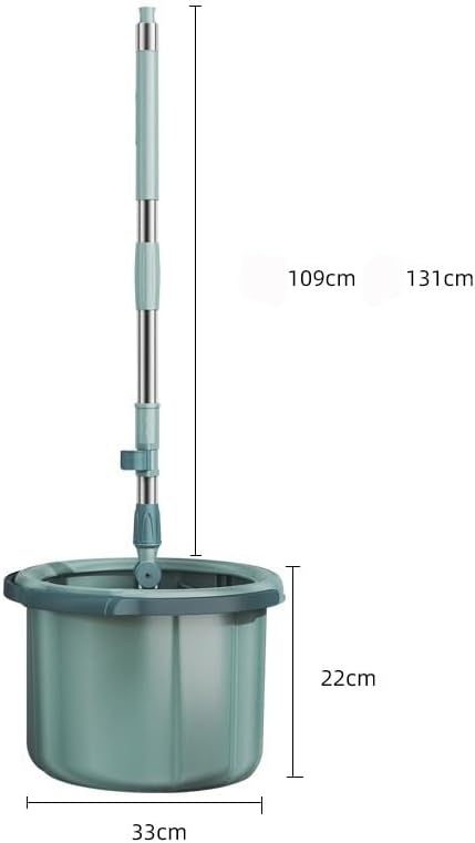 Single Bucket Rotating Mop Set Dry and Wet Dual-Purpose Telescopic