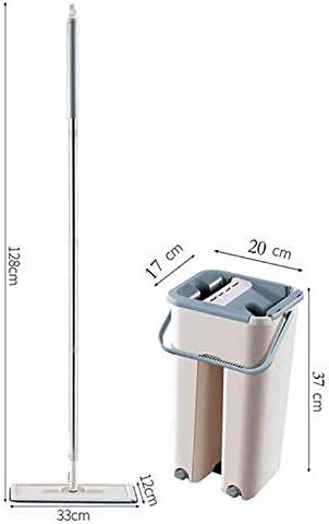 Floor Mop Set Automatic and Bucket Avoid Hand Washing Microfiber Cleaning Cloth Flat Squeeze Magic Wooden Lazy