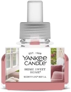 Yankee Candle Cozy Twilight - Scent Plug Diffuser Organic Pattern Gray Scent Plug Refill Home Sweet Home and Midsummer Night (1 Ea.) (Variety Pack)
