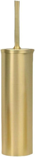 Stainless Steel Toilet Brush and Holder Golden Toilet Cleaner Brush Toilet Bowl Brush and Holder for Bathroom Storage Organization