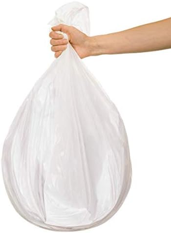 Karat Trash Bags [33-39 Gal - 250 pc] | 16 Microns | Clear High Density Garbage Can Liners | 30 x 40