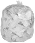 Plasticplace 20-30 Gallon Trash Bags │ 16 Microns │ Clear High Density Garbage Can Liners │ 30” x 37” (500 Count)