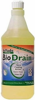 32 oz InVade Bio Drain Quart Restaurant Drain Gel Organic Treatment ~~ Eliminates Odors Drain Flies Phorid Flies Fruit Flies and prevention of 'Sugar Snake' in soda machine drip trays