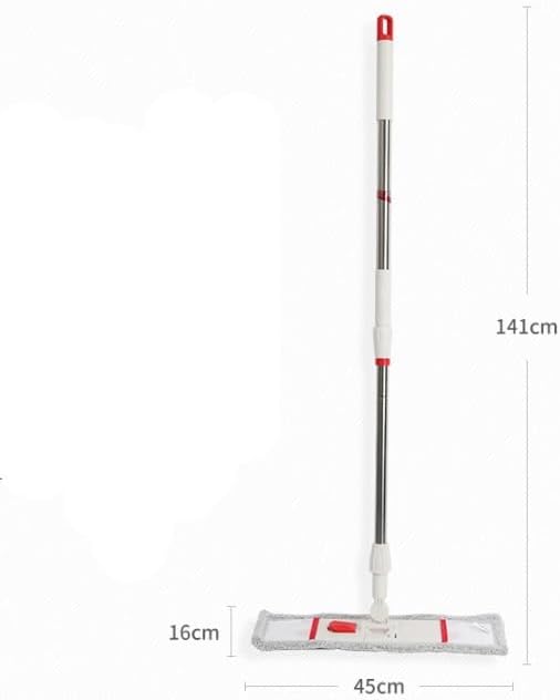 Household Easy to Clean Flat Mop with Foot Operated Cloth Changing Configuration