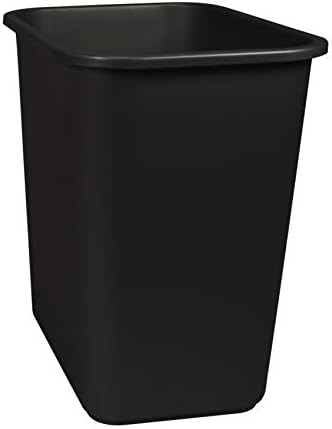 Storex 7 Gallon Trash Can Gray 6-Pack Black