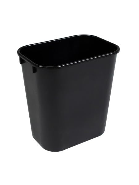 Rectangular 3.5 Gallon Commercial Office Trash or Recycling Wastebasket Deskside Under Sink or Under Desk Trash Bin for Office Bathroom or Kitchen (3 Pack 3.5 Gallon)