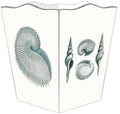 WB1193-Blue Shell Wastepaper Basket