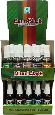 Blunt Black Air Freshener Display 100% Concentrated Assorted Fragrances 30 ml Each 50 Pieces