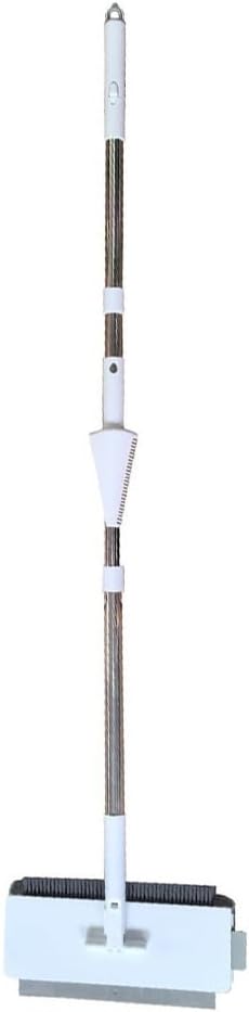 5-In-1 Multi-Functional Mop Sweeping Squeegeeing Mopping Dust Removal Crevice Cleaning Lightweight Swivel Head Robust ABS Material 44x15x9cm White Efficient Home Cleaning Fits Tight Spaces