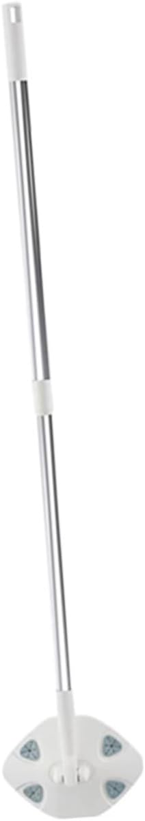 PartyKindom Retractable Dust Mop with Rotatable Triangular Microfiber Head No Wash Cleaning Mop for Home Floor Dust Removal Suitable for Household Cleaning
