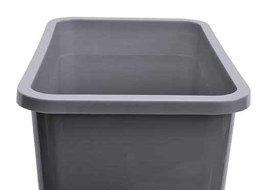 ELYSIAN Home Kitchen Trash Can Commercial Office Wastebasket Black (1 Pack)