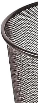 Staples Indoor Black Trash Can Without Lid Steel Mesh 5 Gal. 2/Pack