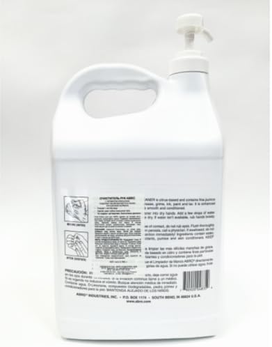ABRO Hand Cleaner Orange Citrus 1 gallon Fresh-Scented with Fine Pumice