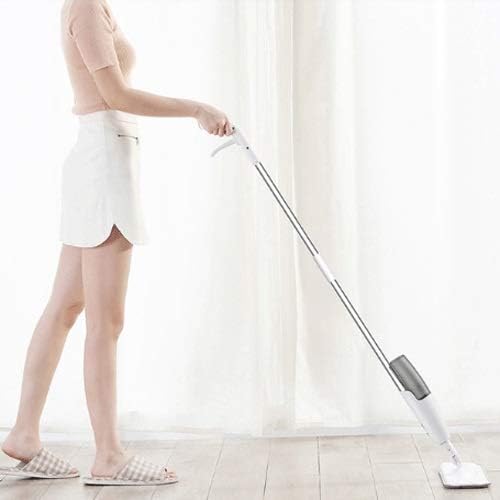 JSEIAJB Water Spray Mop Sweeper Rod Carbon Fiber dust Cloth 360 Rotating Cleaning Cloth 350ml Tank