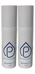 Purefypro Disinfectant Spray (4oz 2pk) - Kills 99.9999% Norovirus Flu and Hepatitis Viruses HIV Virus Monkeypox Viruses MRSA VRE E Coli Drug Resistant Germs Fungi No Rinse No Residue