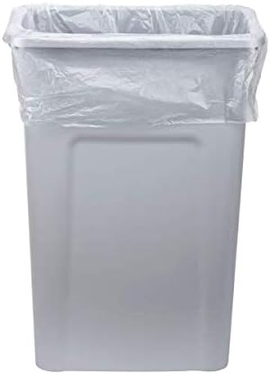 Karat Trash Bags [40-45 Gal - 200 pc] | 16 Microns | Clear High Density Garbage Can Liners | 40 x 48