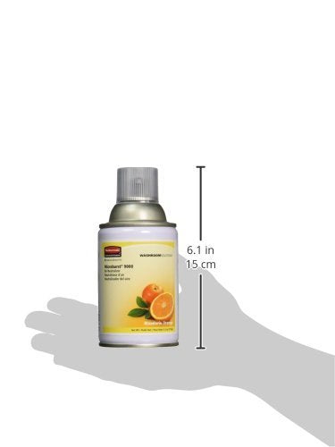 Rubbermaid Commercial Microburst 9000 Aerosol Air Freshener Refill Mandarin Orange