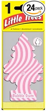 Bubble Gum Little Tree Car Air Freshener 24 Count 1 per pack
