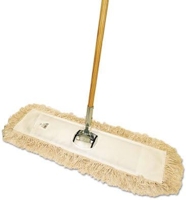Boardwalk M365C Cut-End Dust Mop Kit 36 x 5 60-Inch Wood Handle Natural