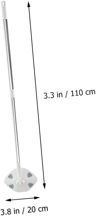 Rotatable Dust Mop Triangular Design No Wash Microfiber Cleaning Pads Household Cleaning Tool for Easy Dust Removal on Hardwood and Tile Floors