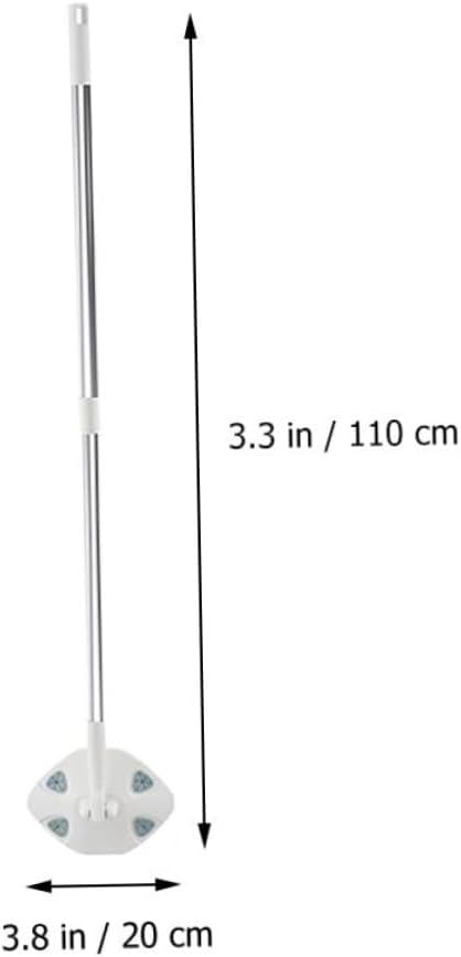 GARVALON Household Dust Mop with Dry Tissue Pack Triangular Electrostatic Floor Mop for Hardwood and Wall Cleaning for Home Use