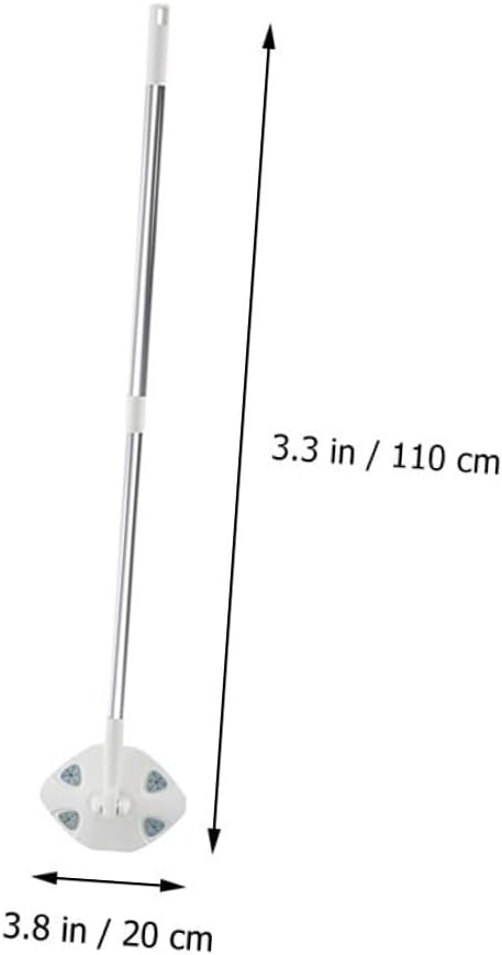 Rotating Dust Mop with Long Handle and Facial Cleansing Tissue Triangle Microfiber Floor Duster for Hardwood Floor Cleaning No-wash Design Dust Cleaning Mop for Home Use