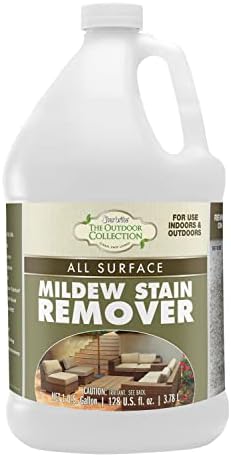 STAR BRITE O/C Mildew Stain Remover - Professional Strength Quick-Acting Multi-Surface Cleaner for Outdoor Furniture Vinyl &amp Grout - 1 Gallon (054400)