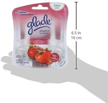Glade Plugins Scented Oil1.34 Fluid Ounce 2 Count. (Apple Cinnamon Pack of 12)