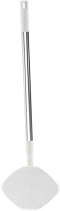 Retractable Handle Dust Mop with Rotatable Triangular Microfiber Head No-wash Household Floor Cleaning Mop for Dust Removal Suitable for Hardwood and Tile Surfaces