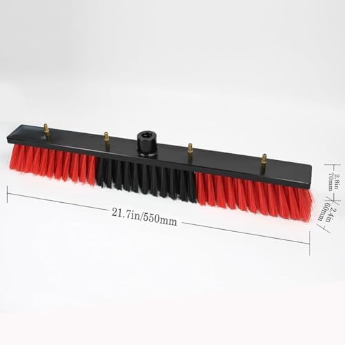 Glass Cleaning Brush Home Water Fed Telescopic Pole Kit Solar Panel Brush Rotating for Photovoltaic PanelExtendable Window Cleaning Pole Kit with Water Fed Brush 7.2M Pole for Outdoor Clean