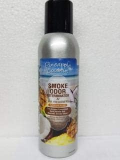 Smoke Odor Exterminator 198 gm/ 7 oz Large Spray Pineapple Coconut Set of Three Cans.