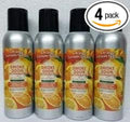Smoke Odor Exterminator 198 gm/ 7 oz Large Spray Orange Lemon Splash Set of Four Cans.