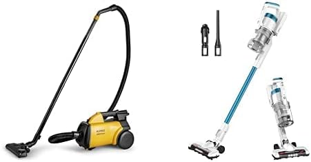 Eureka 3670M Canister Cleaner Lightweight Powerful Vacuum for Carpets and Hard Floors NEC180 RapidClean Pro Lightweight Cordless Vacuum Cleaner Convenient Stick Handheld Vacuum
