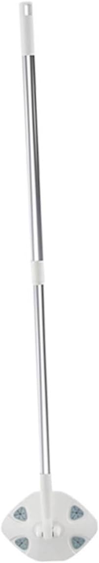 Luxshiny Rotating Dust Mop and Detachable Handle Kit with Electrostatic Cleaning Cloth No-wash Dry Dusting for Hardwood Floors Triangle Shape for Home Use and Wall Surface Cleaning