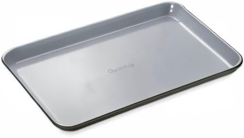 Caraway Non-Stick Ceramic Baking Sheet - Naturally Slick Ceramic Coating - Non-Toxic PTFE &amp PFOA Free - Perfect for Baking Roasting and More - Medium (15 x 10) - Black