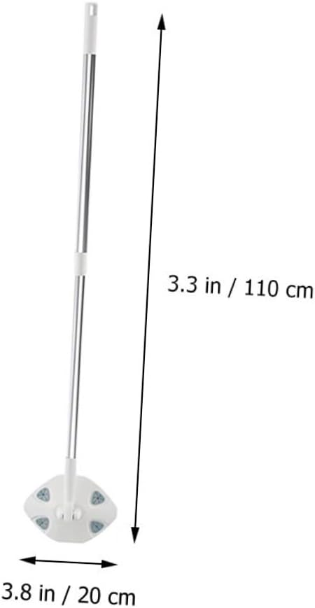 SECFOU Electrostatic Dust Mop with Rotatable Long Handle Flat Floor Sweeper and Dust Mop Pads Set Dry and Wet Cleaning for Indoor Household Floors with Facial Cleansing Paper Included